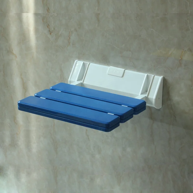 YUSUN ABS Plastic Folding Wall Mounted Shower Seat for Bathroom