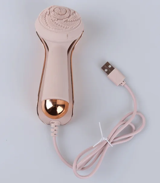 Face Cleanser Brush Electric Waterproof Soft Silicone Face Brush Mini Electric Facial Cleaning Brush