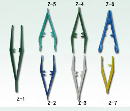 19cm Disposable Plastic Surgical Dental Instrument Medical Forceps Nylon Sponge Holding Tweezers