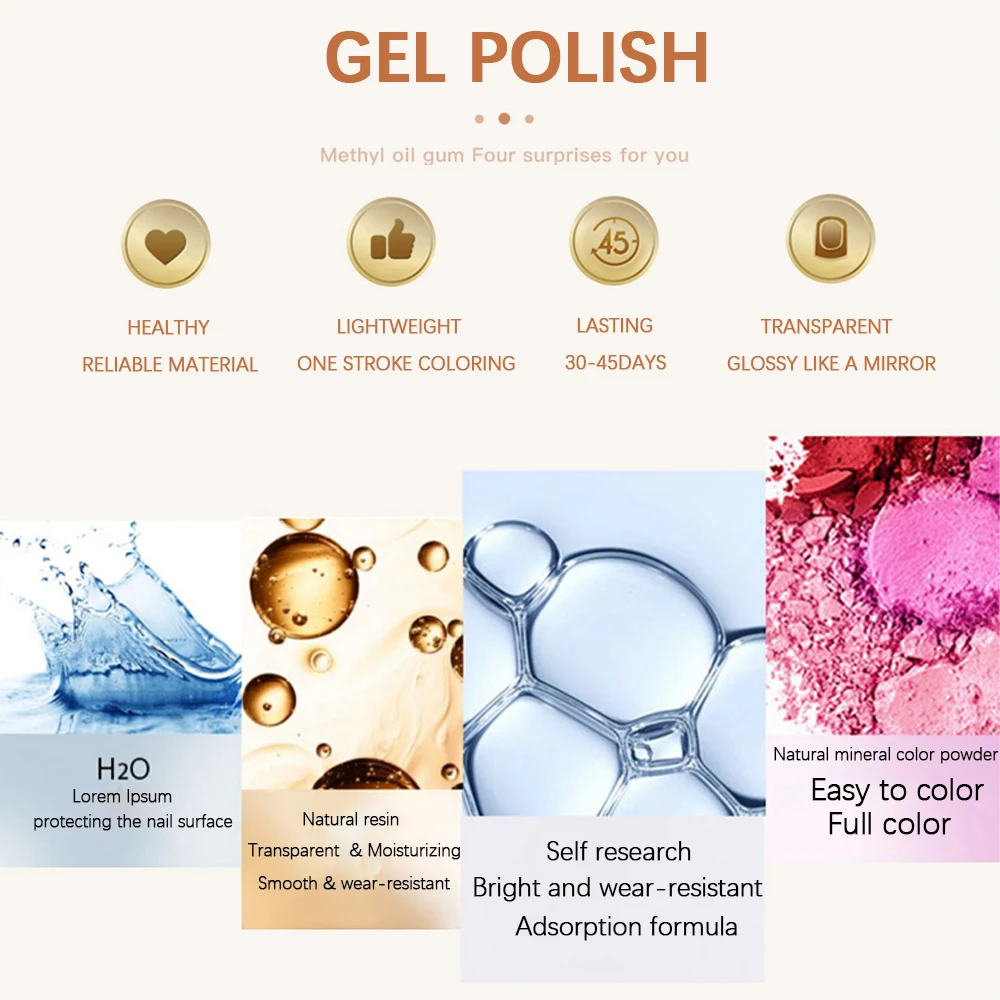Kudan Wholesale Custom Logo Odorless Resin Very Good Non Toxic Nail Gel Polish For Nail Salon