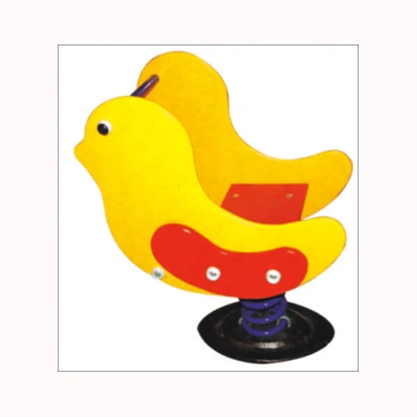 Moetry High Quality Spring Rocker PE Board Material Animal Rider Bird Rocker for Kids Park Outdoor Playground
