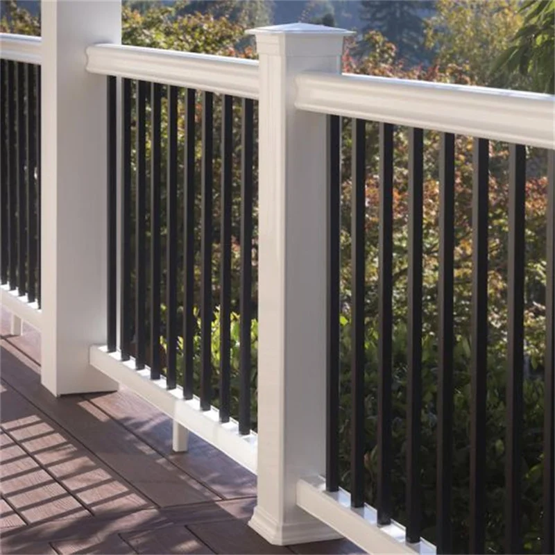 Terrace Wooden Stair Steps And Railing Balusters