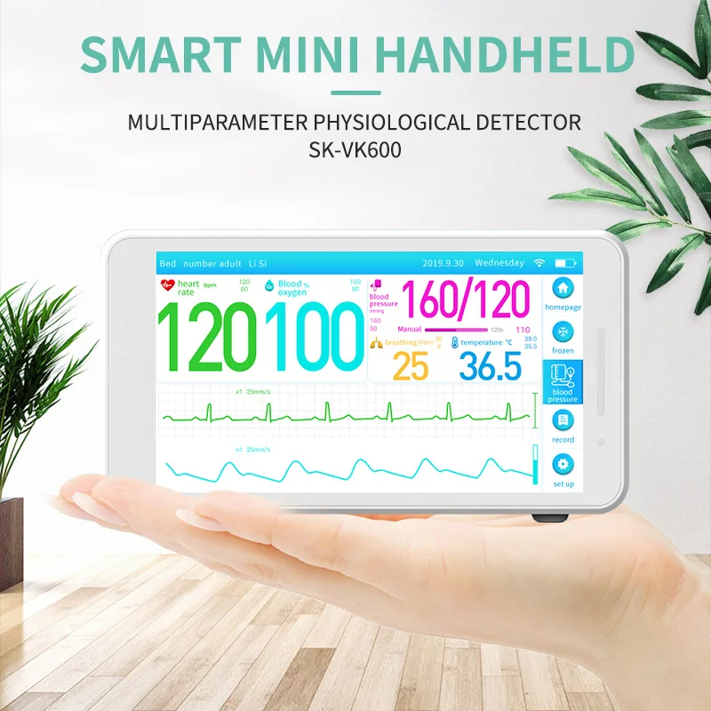 Portable 3 channel ECG holter ecg device machine blood pressure monitor with analyzer Clinical Analytical Instruments