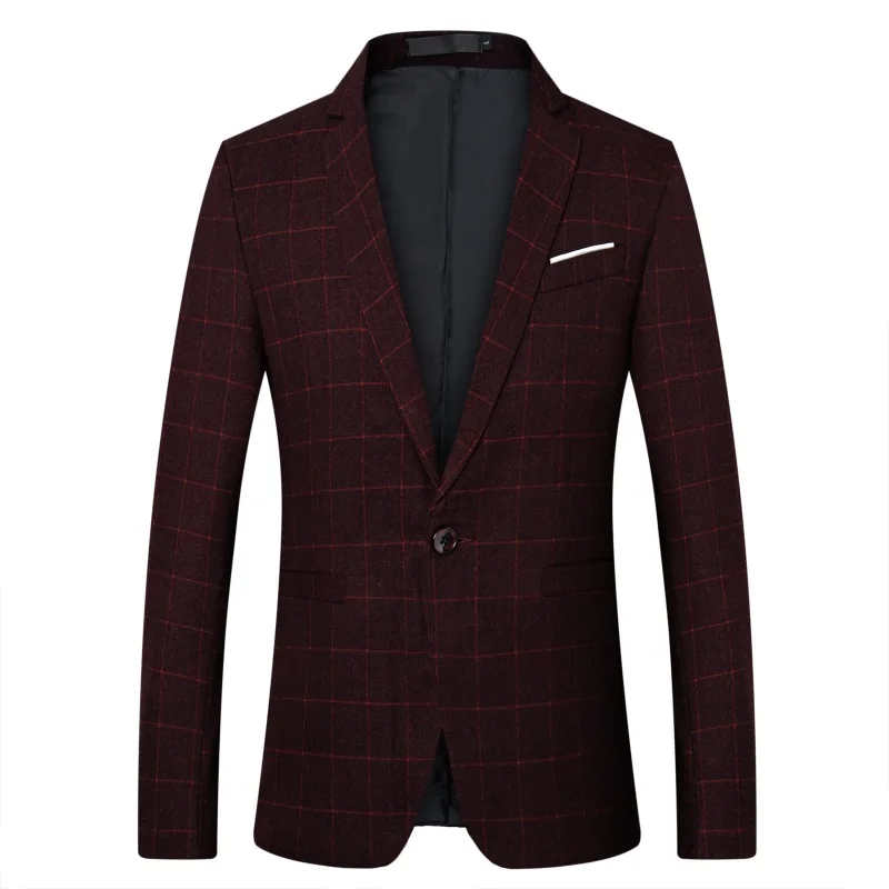 
Hot selling Men business slim suit Korean slim fit masculino cotton blazer 