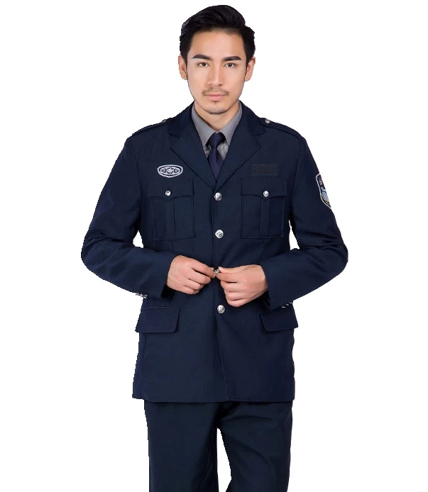 
Security uniform companies security guard suit uniform coat details 