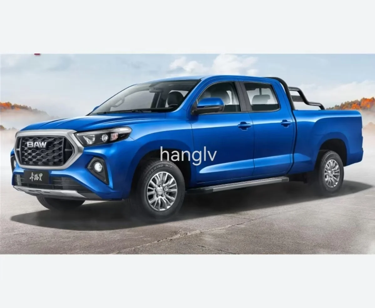 High quality 8AT lengthen  baw pickup double cab gasoline mini pickup truck for sale