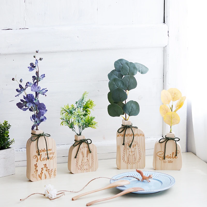 Customizable size logo creative log ornament simulation flower ornament decoration