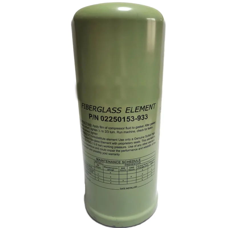 Wholesale Screw Air Compressor Spare Parts Oil Filter Replacement SULLAIR 02250153-933 3991-1631