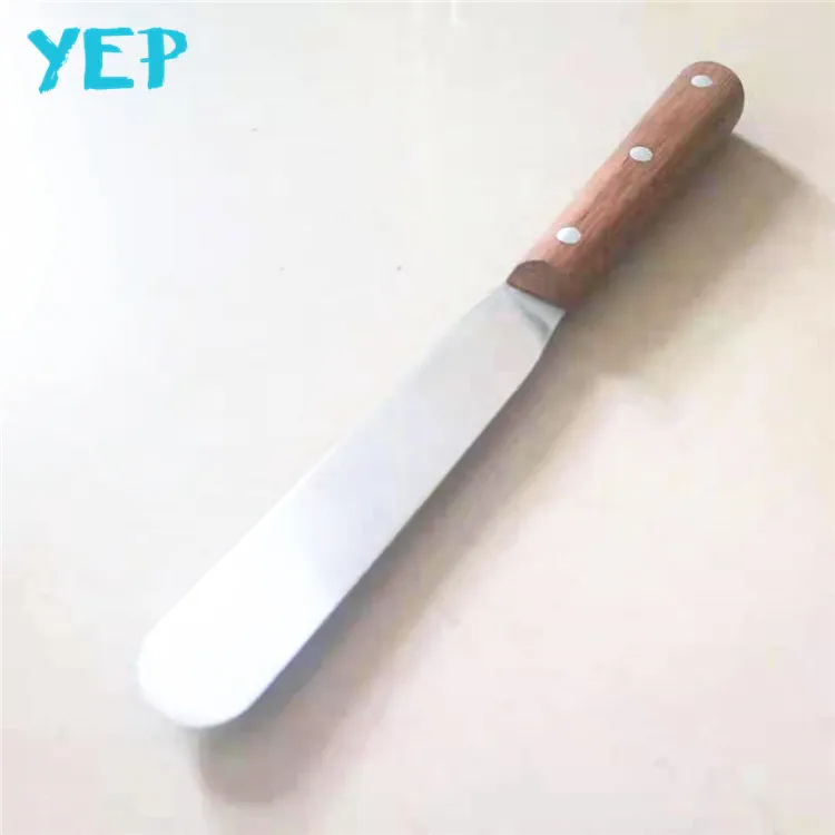 Yep многофункциональная длинная лезвия Бук деревянная ручка жесткой нержавеющей стали Шпатель