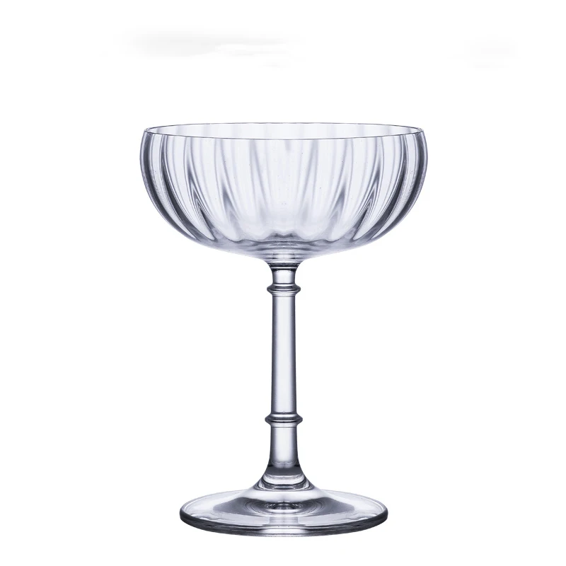 Creative tower champagne glass striped fun cocktail glass for bar/party/wedding