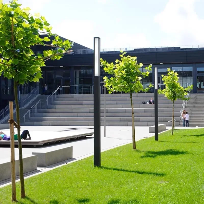 Top Led Morden Outdoor Lighting Post Aluminum IP65 Garden lamp post Street Parking Lot Light Pole Bollard Light