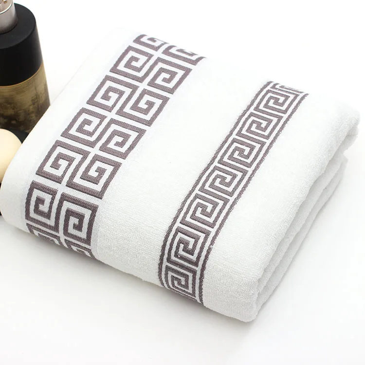 Hot sale thick luxury brown medium size 70 140 sheet white plain terry softest hand face hotel bath towel 100 egyptian cotton