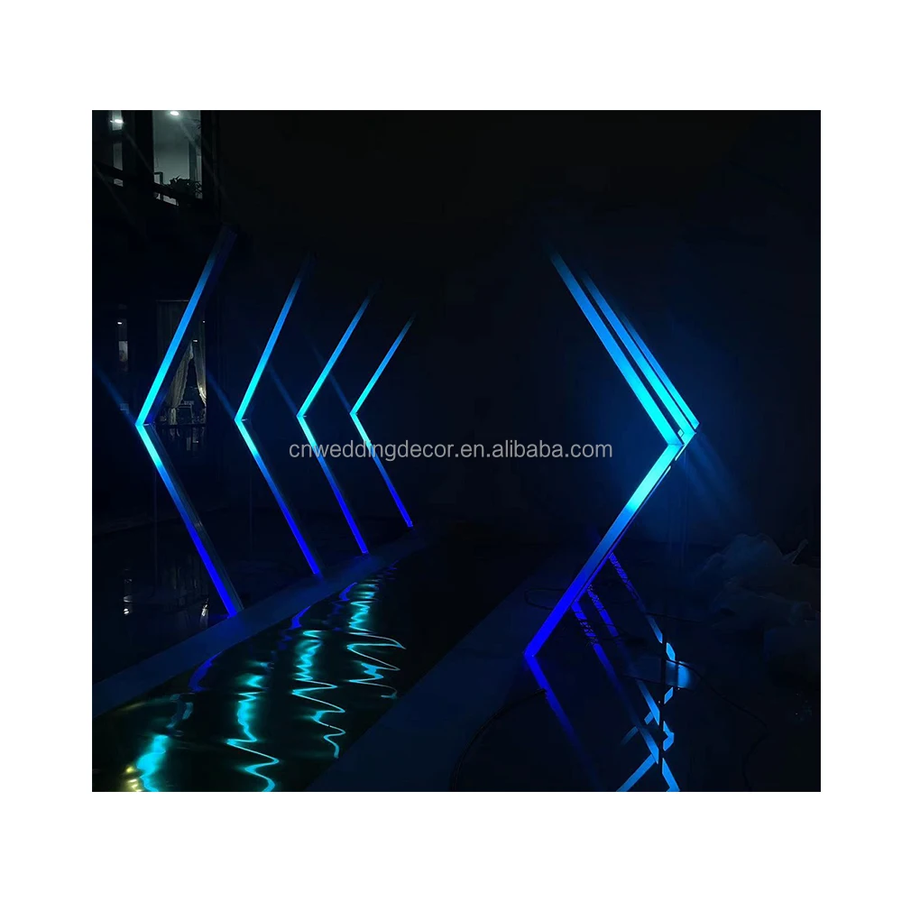 Wedding Reception Entrance Rgb Wedding Welcome Tunnel Walkway Arch Stand Stage Decoration Props Event