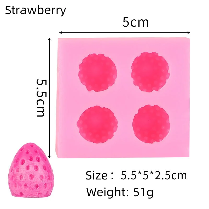 Hot-selling Fruit Fondant Silicone Mold Chocolate Candy Mold Cake Decoration Mold