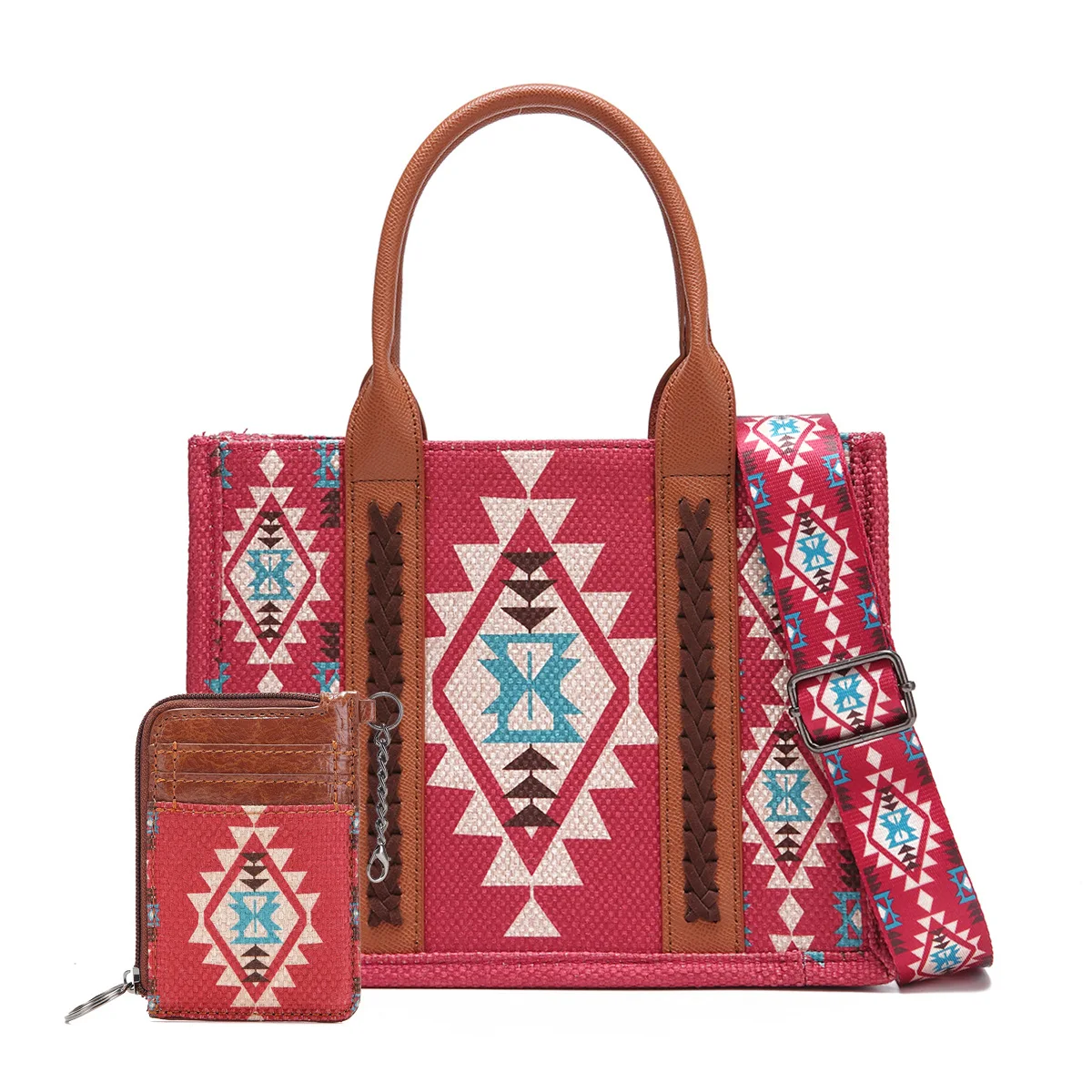 Leather Tote Bags Women Stylish Shopping Bag Elegant Vintage Style Perfect Accessory Leather bag and purse sets