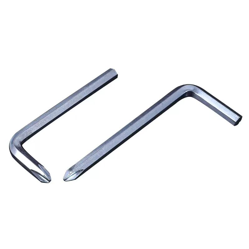 45# Carbon Steel Zinc Plated figure-of-7 Cross Head skateboard Allen Wrench L-Type Phillips Head Hex Key Wrench For Furniture