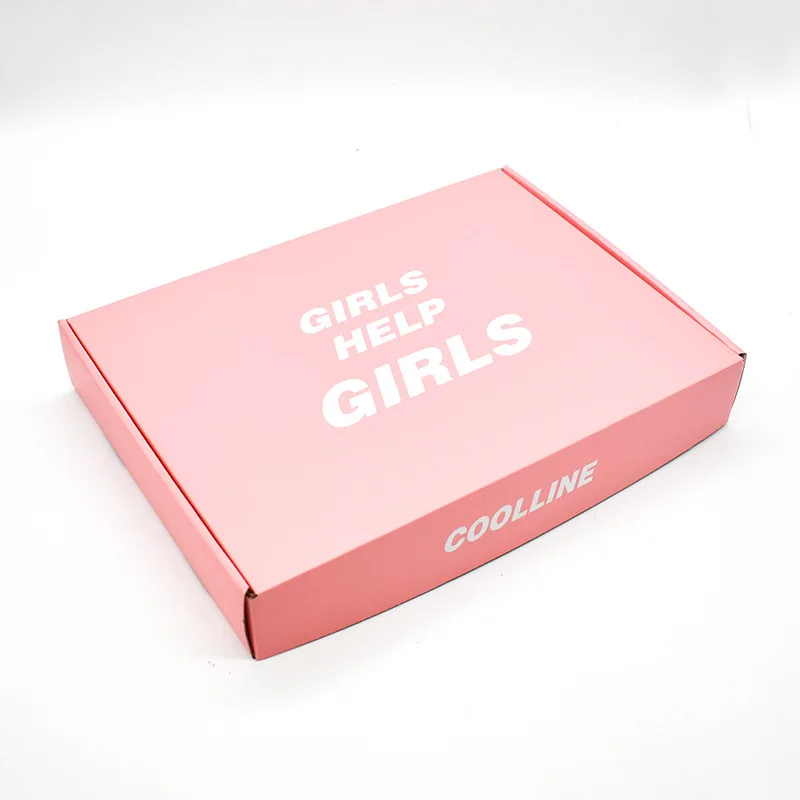 Изготовленный на заказ логотип розового цвета косметическая Гофрированная упаковка почтовая коробка Транспортировочная бумажная с гарантией качества