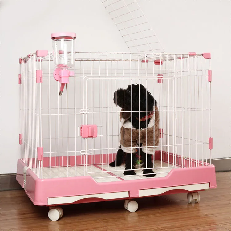 
Double Door Pet Cage With Toiletand Wheels Three Specifications Cats And Rabbits Are Available Dog cage 