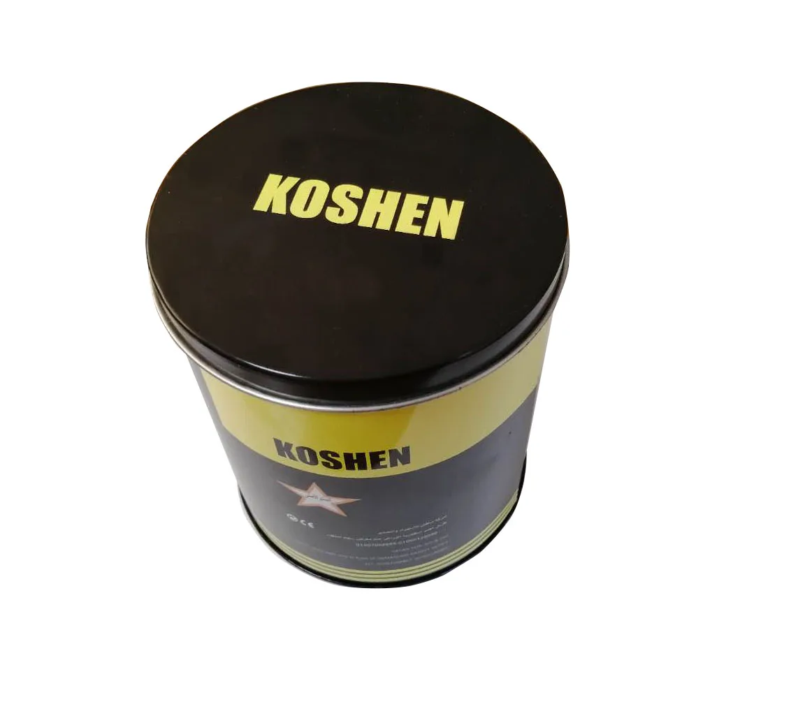 
Factory directly supply black round cylinder tin can boxes for motor parts 