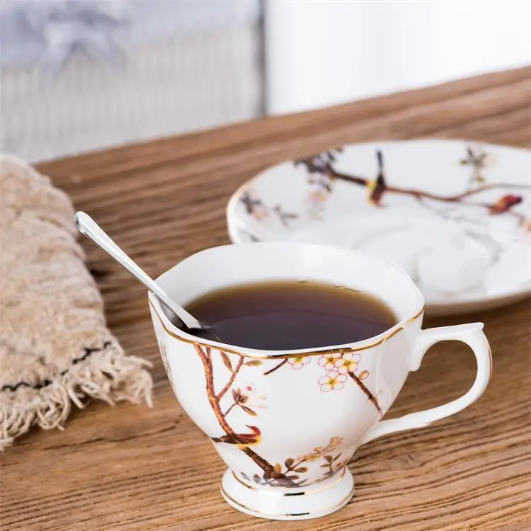 High Quality Afternoon Tea Time Used Elegant Sugar Pot Porcelain Teapot Ceramic Tea Pot Set