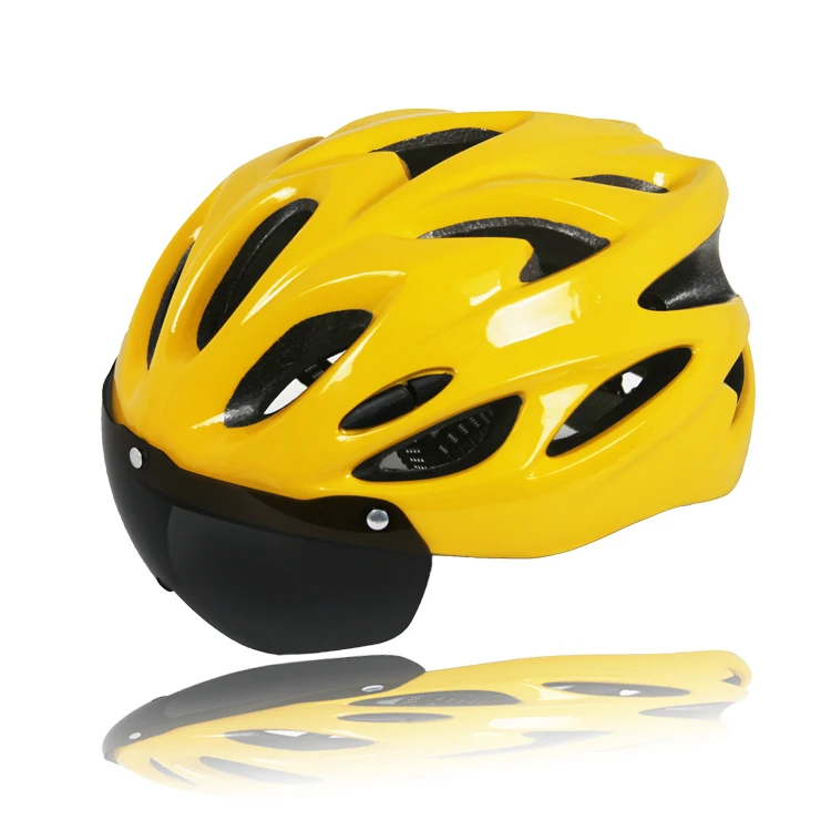 New design custom 0.6 mm special PC EPS solid color round riding flip up motor cycle helmet with windshields