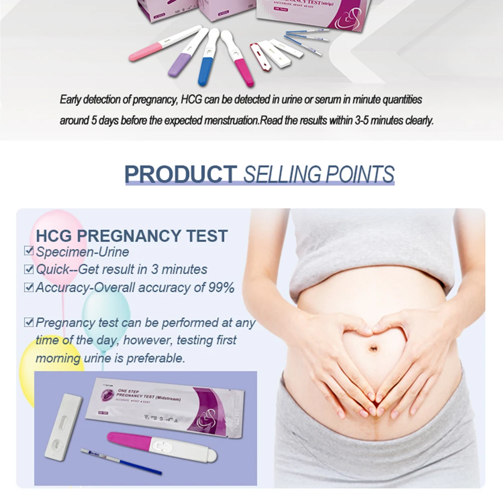 Pregnancy test one step pregnancy test strip manufacturer quick response test pregnancy