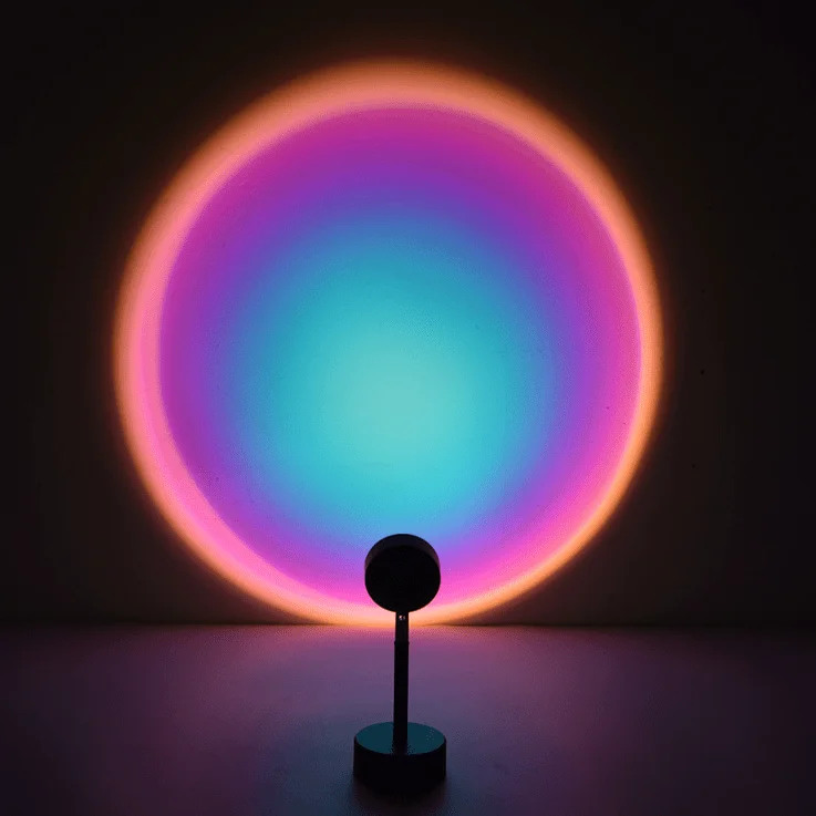 100% high quality LED 16 colors sunset lamp rgb with the best service