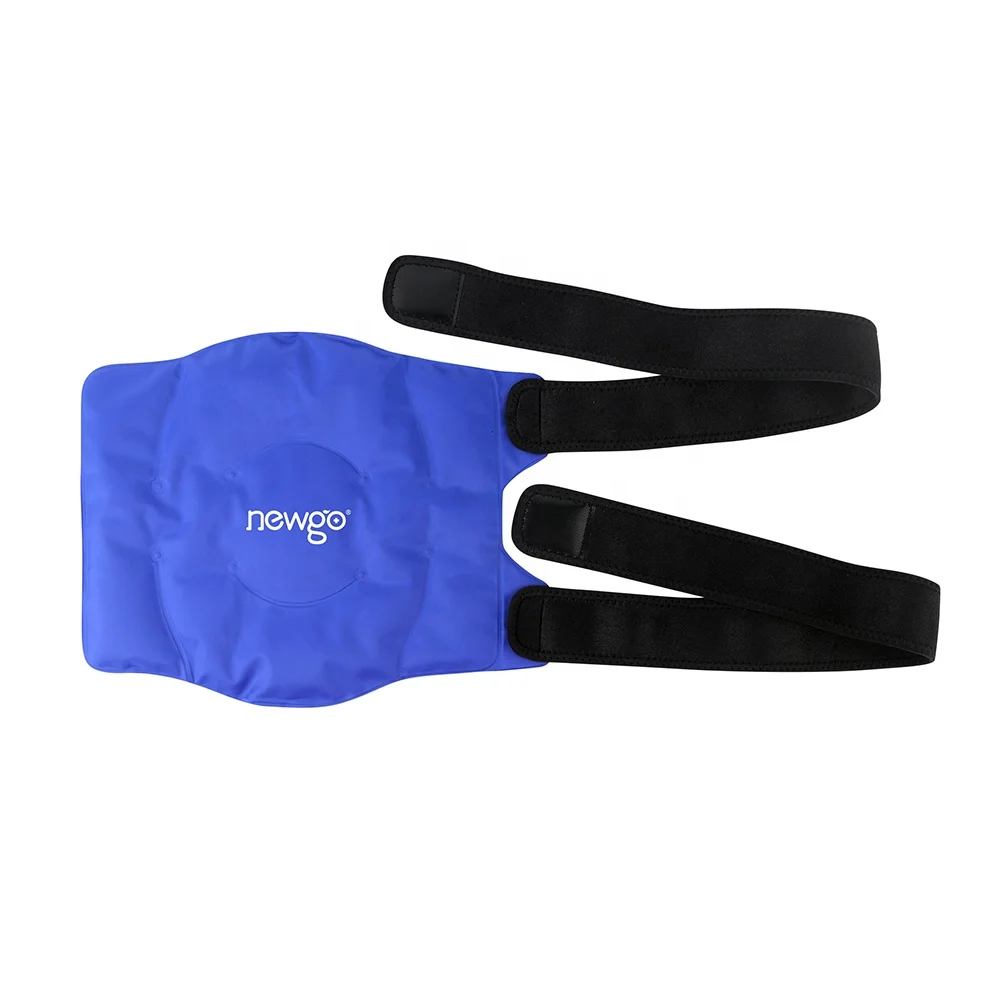 Knee Ice Pack Wrap Hot and Cold Gel Compression Brace Heat Support with Strap for Arthritis Pain