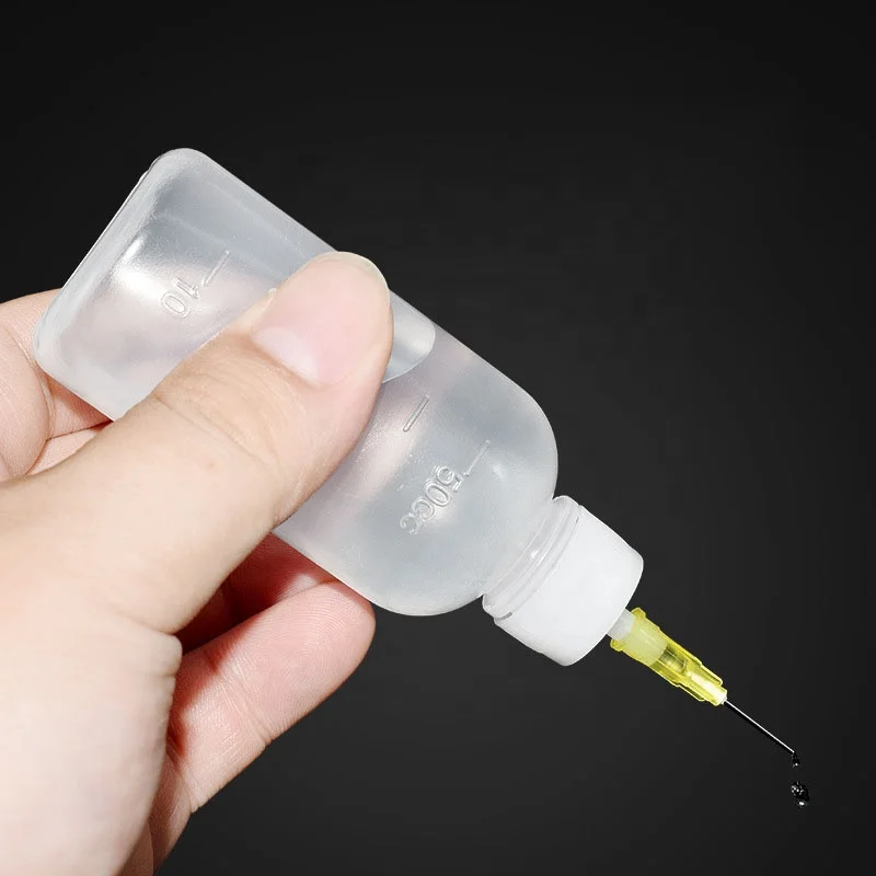 50cc Needle Glue Squeeze Bottle 50ml dispensing bottle Syringe Bottle Industrial Precision Tip Applicator