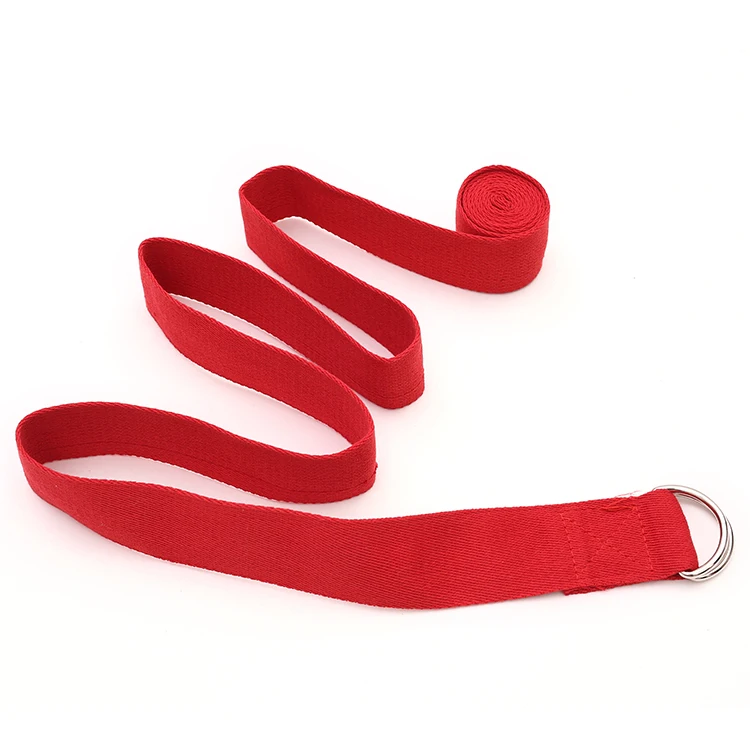 3.2meters length elastic customized cotton yoga mat carrying stretch straps