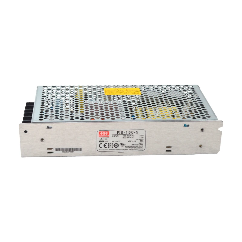 SMPS Mean well RS-150-5 150W 5V Enclosed Type Single Output AC-DC Slim Hight Efficiency Switching power supply