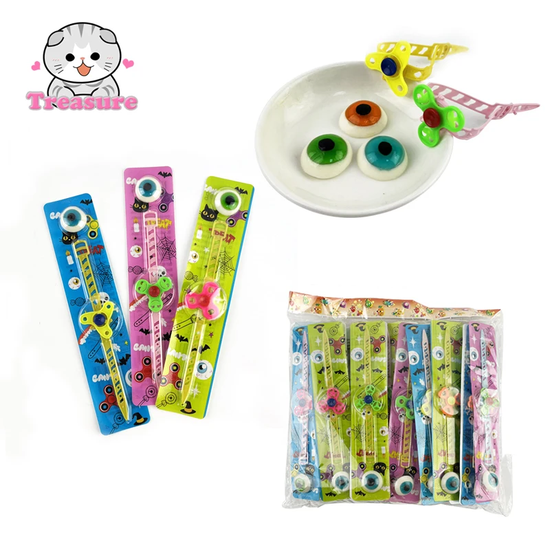 Hotsale OEM  Monster eyes shape gummy candy with toy watch  popular for kids