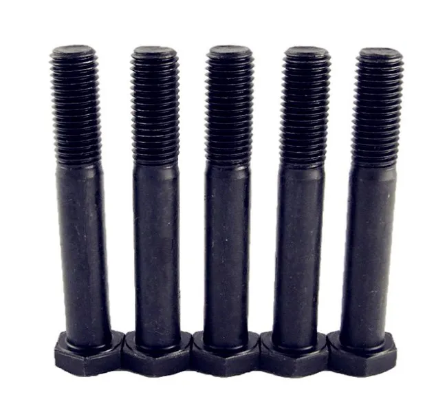 iso9014=din931 M8-M30 Black painted hex head bolts
