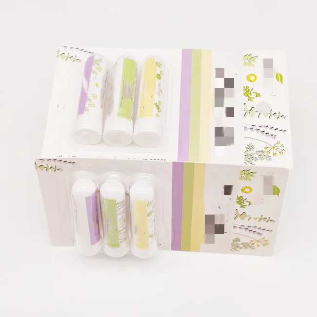 Aromatherapy  Nasal Inhaler blank stick for Essential Oil  Inhaler Tube with Good Wicks