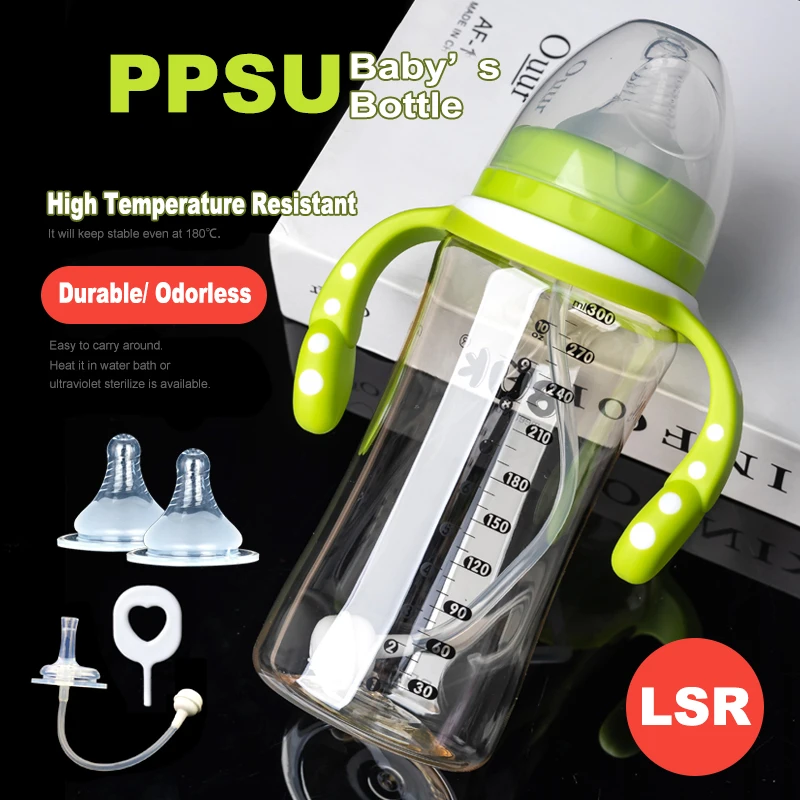 New Material Eco-friendly PPSU Wholesale Supplier Washable Feeding Bottle Baby Reusable Baby Bottle