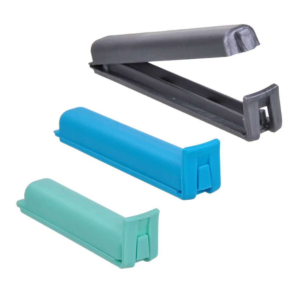 3 different size plastic food snack sealing clip plastic reusable bag pouch sealing clips for plastic food bags