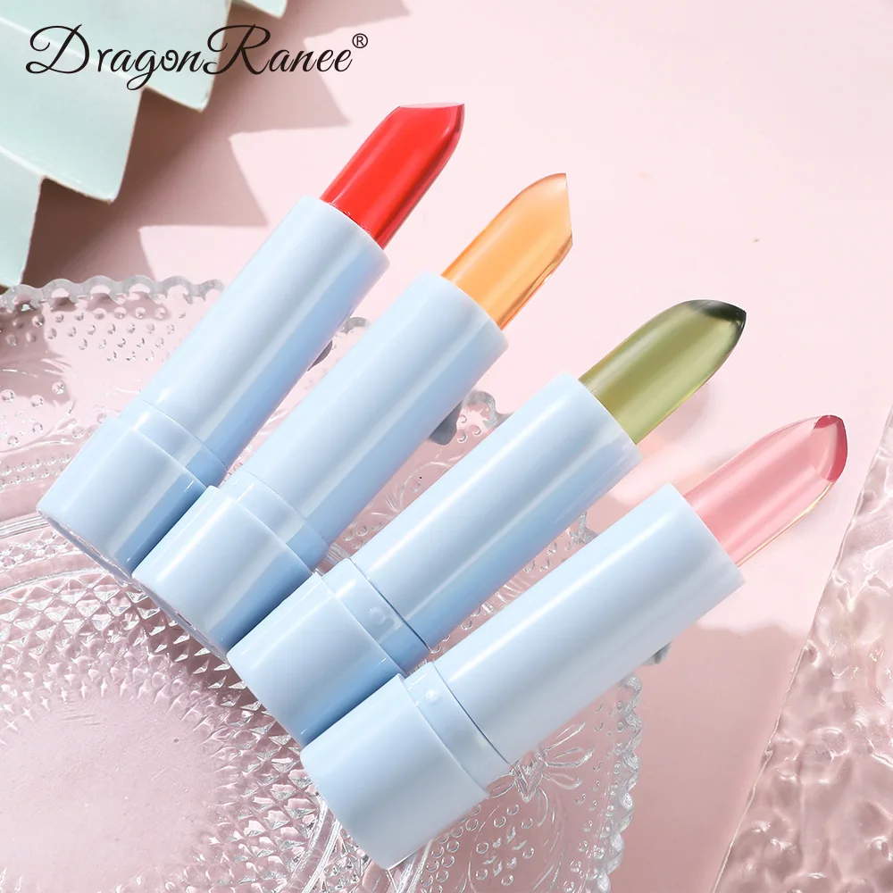 DRCG001A transparent temperature color changing lipstick waterproof long lasting moisturizing organic color changing lip balm