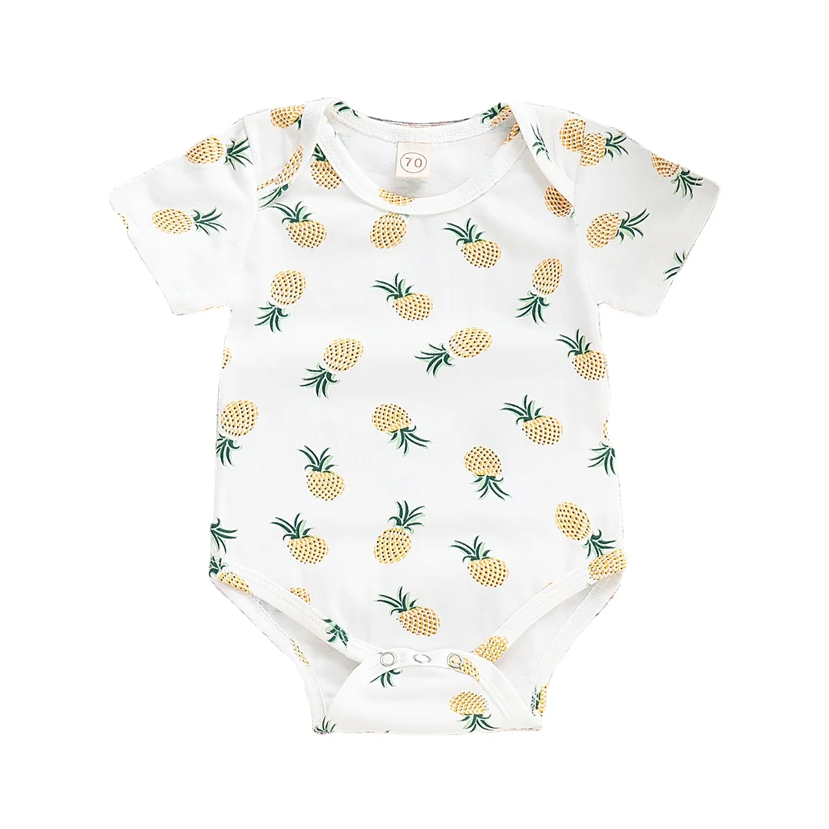 Unisex Newborn Cartoon Pineapple Cotton Baby Boy Bodysuit Baby Girl Clothes Jumpsuits
