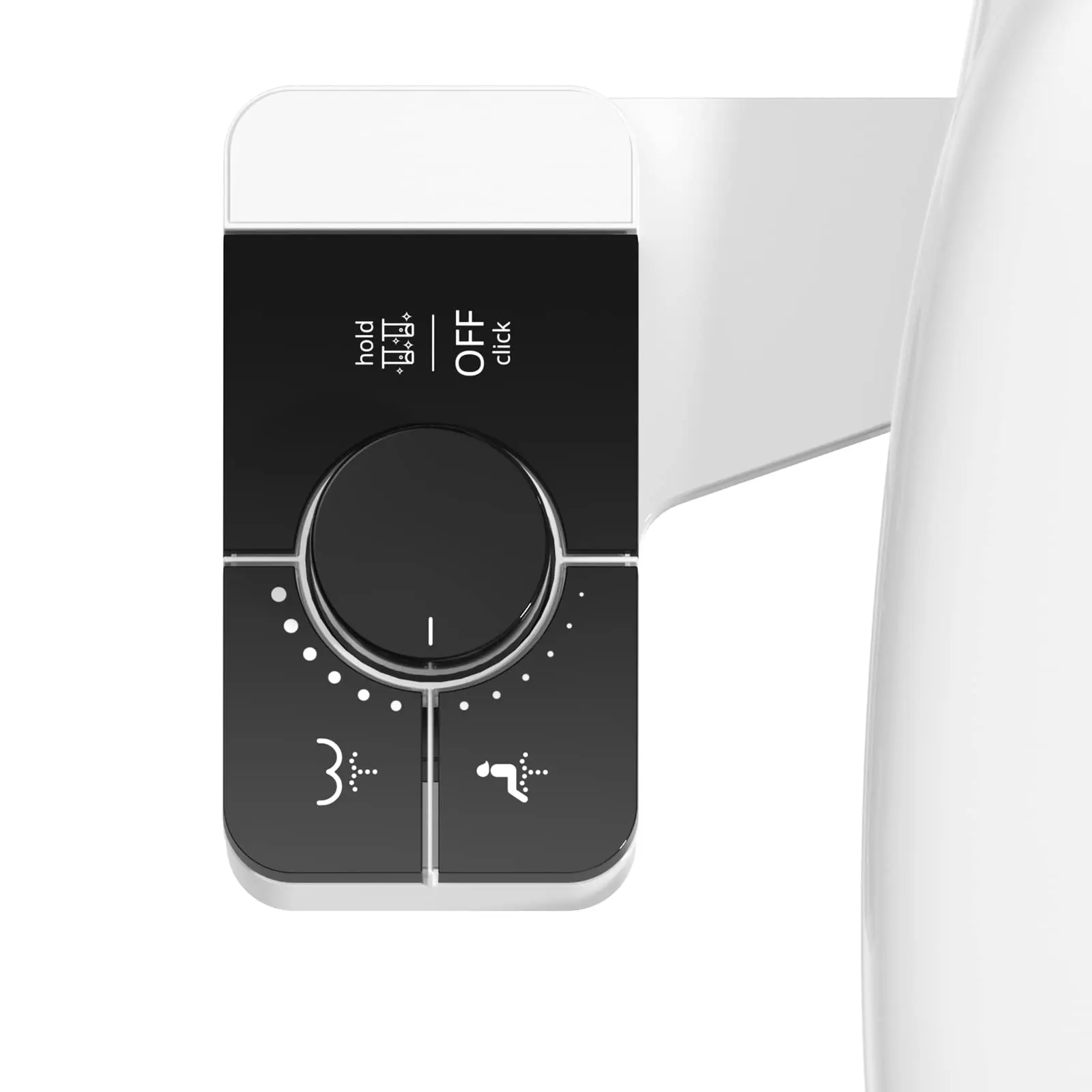 2024 factory price toilet bidet with two nozzle for female and male washing  ABS chrome  bidet