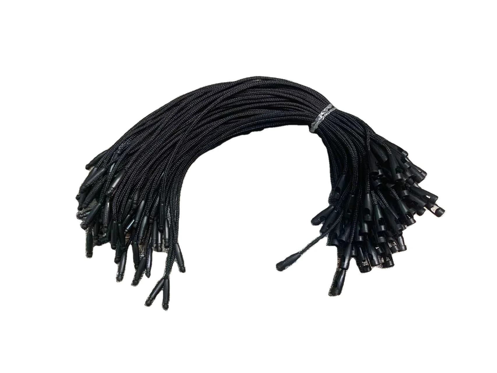 Wholesales Recycled Plastic Lock Fasteners Loop Clothing Hang Tag Seal String for Garment