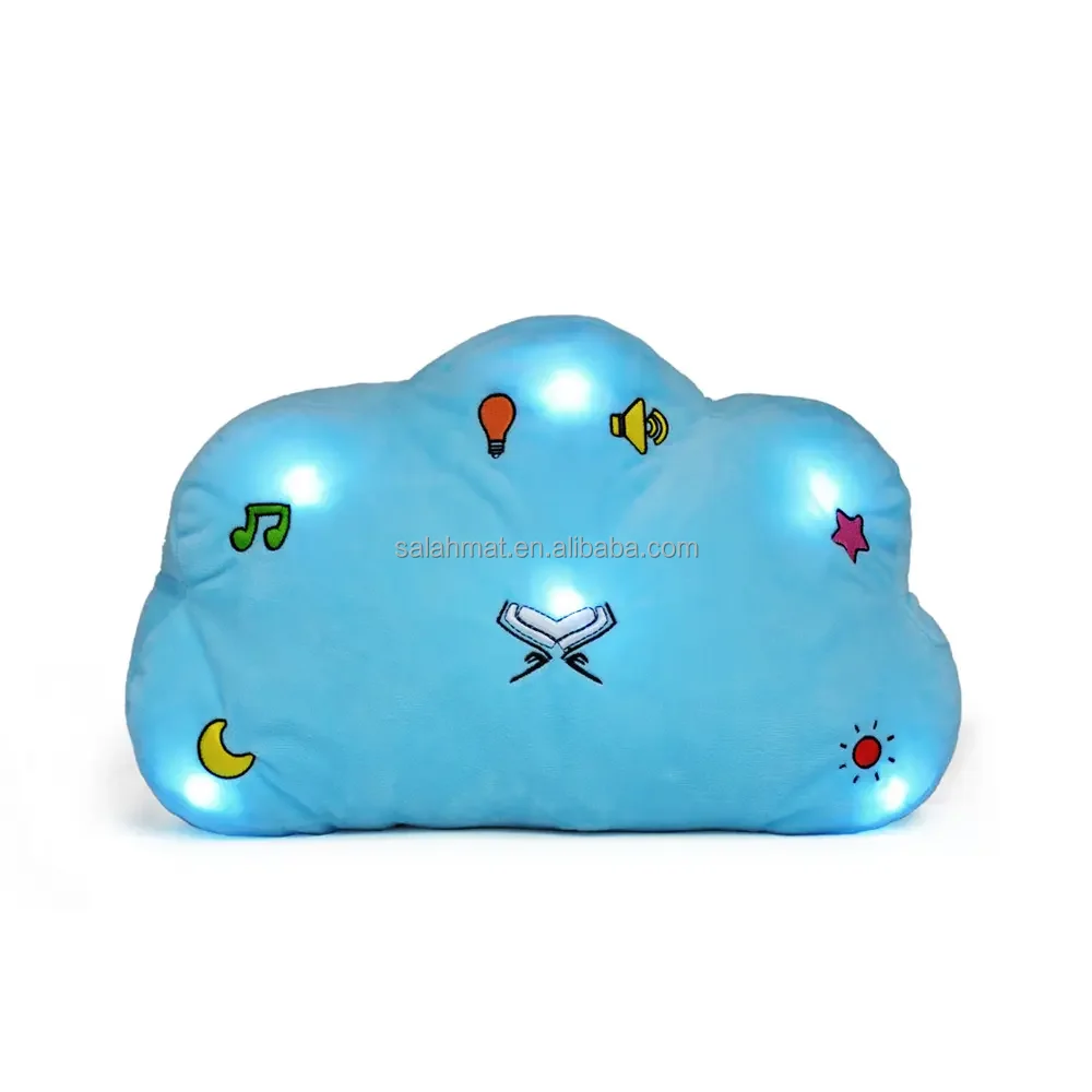 Manufacturer wholesale Saudi Arabia Muslim digital learning 8 english duas cute and soft star pillow quran player for kids