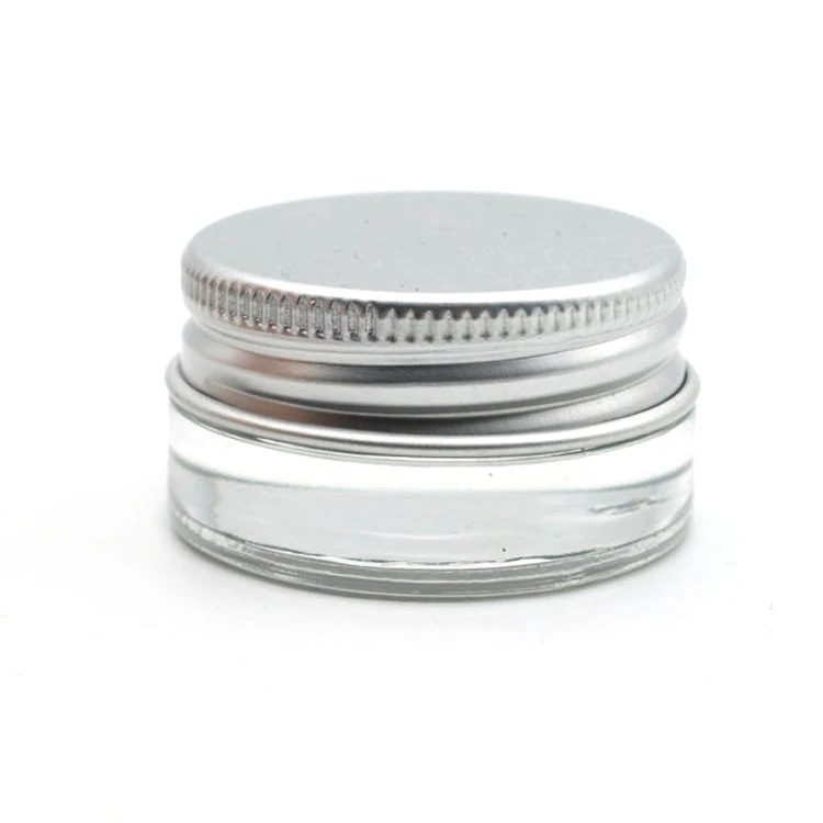 5ML Tiny beautiful little containers Empty Glass Cosmetic Pot Jars for Eye Shadow Nails Powder with screw on lids
