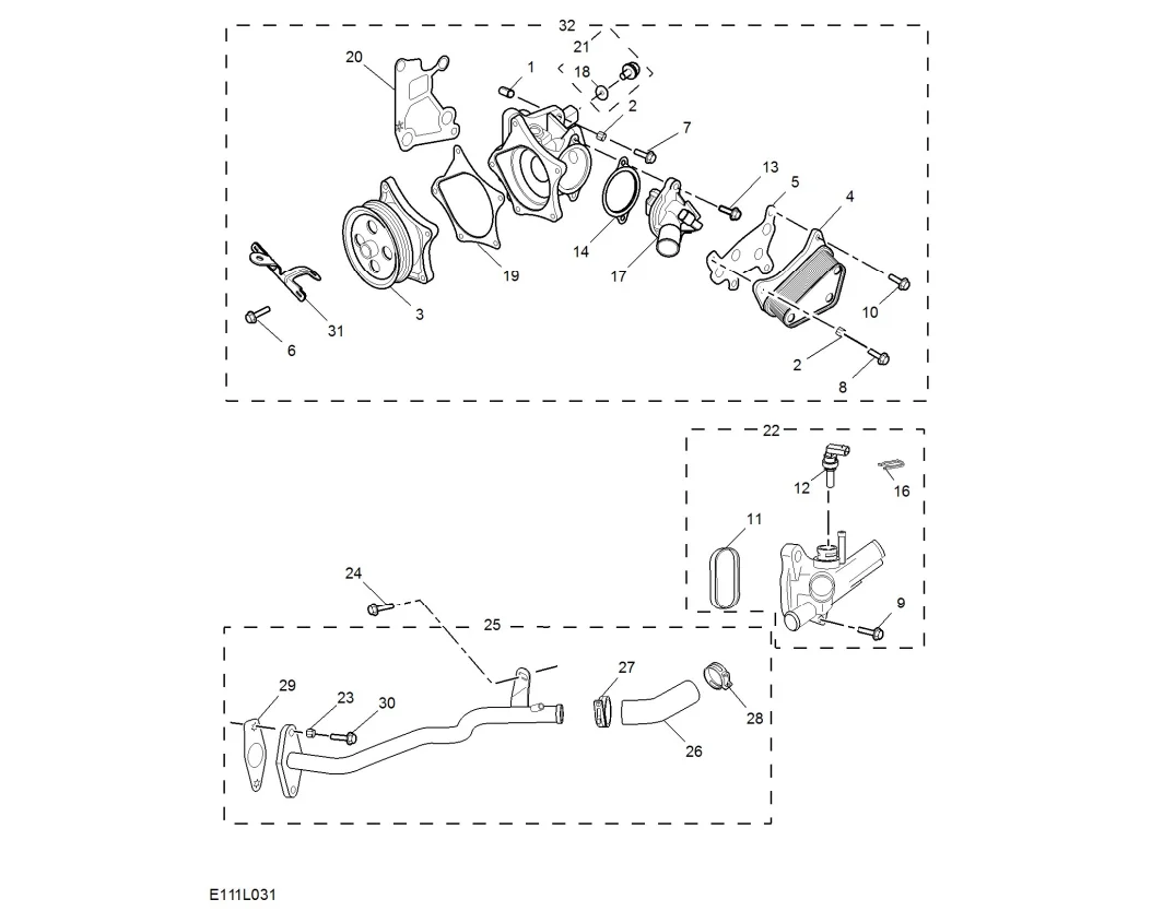 SAIC MG Original Genuine Car Cooling System Parts Water Pump For MGRX5
