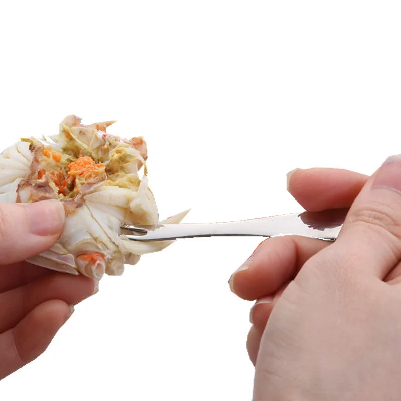 
A tool for digging crab meat household Lobster Crab needle Stainless steel Crab fork 