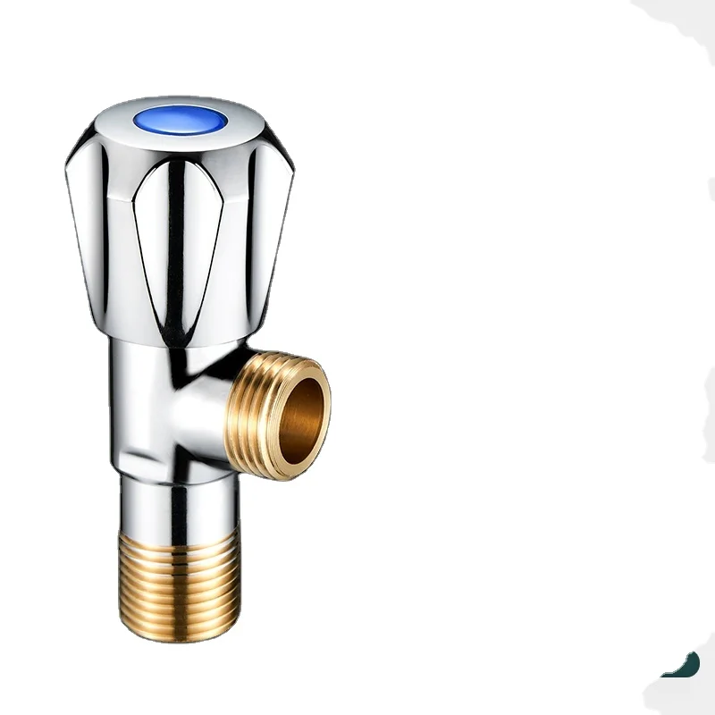 High quality brass bathroom accessories triangle hot or cold water angle valve with wholesale price