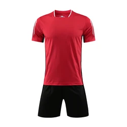 Wholesale solid color high quality football jersey set custom sports competition student football jersey