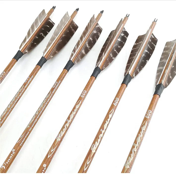 12 pcs Carbon Arrow Pinals Archery 30inch 100% Pure Carbon Fibre Shaft Recurve Bow Arrow free shipping