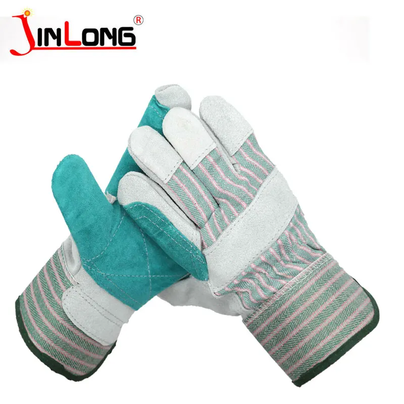 Heat Resistant gloves Cow Split Leather Anti Fire 10.5 inch Welding Work Welder Work Glove
