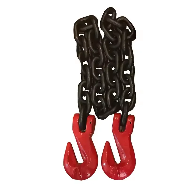 Grade 80 G80 Lifting Blue Grade 100 G100 Lift Sling PVC Coated Lifter Chain Sling Trailer Binder With Hooks Chain