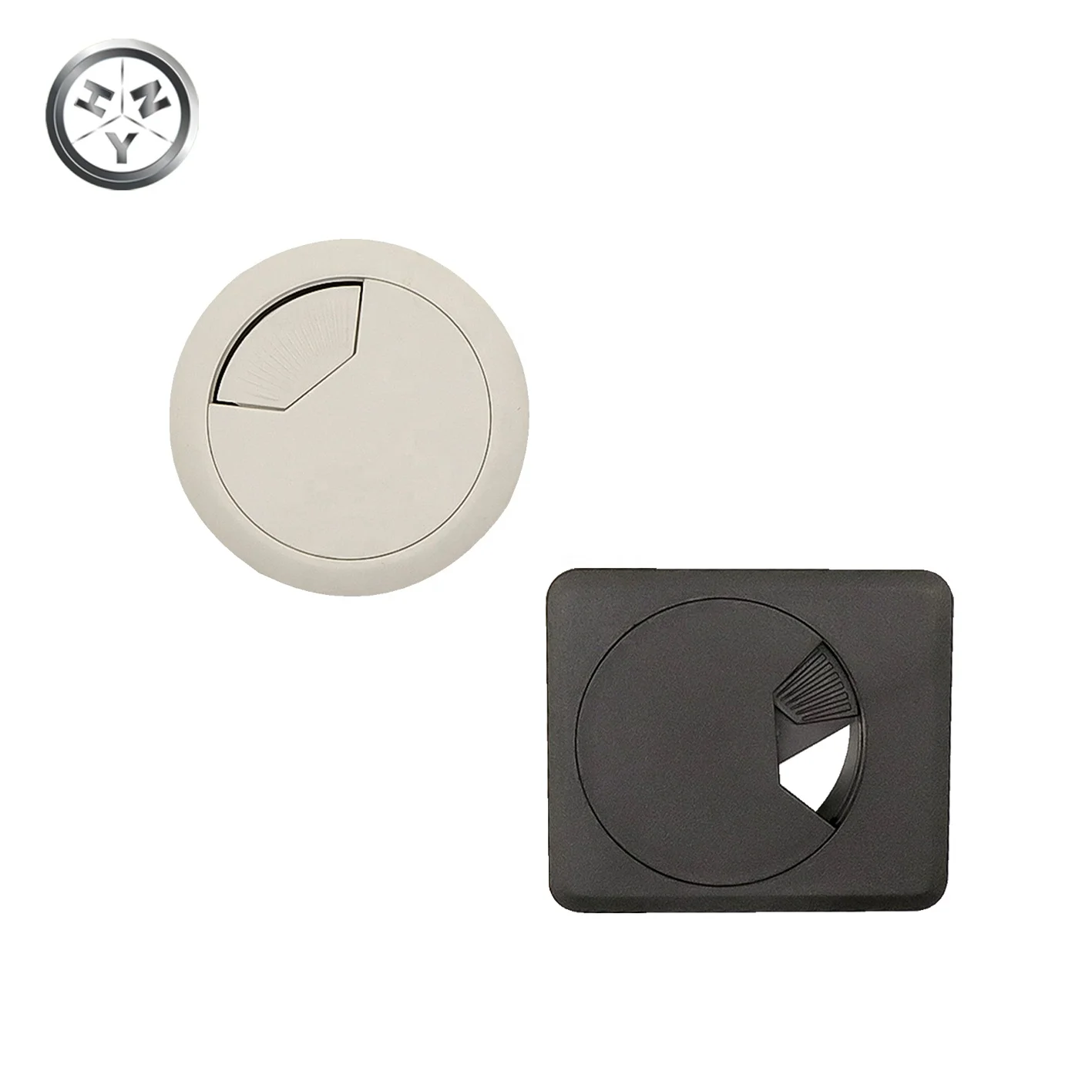 Plastic office meeting table wire manager box 60mm cable grommet